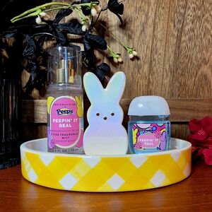 Bath & Body Works Easter Peeps Mini Body Mist, Hand Sanitizer & Tray Holder Set